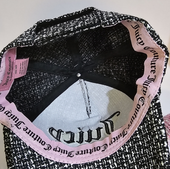Bundle Women's Juicy couture hats/ tweed cap, adjustable back, NWT One Size - Picture 8 of 10